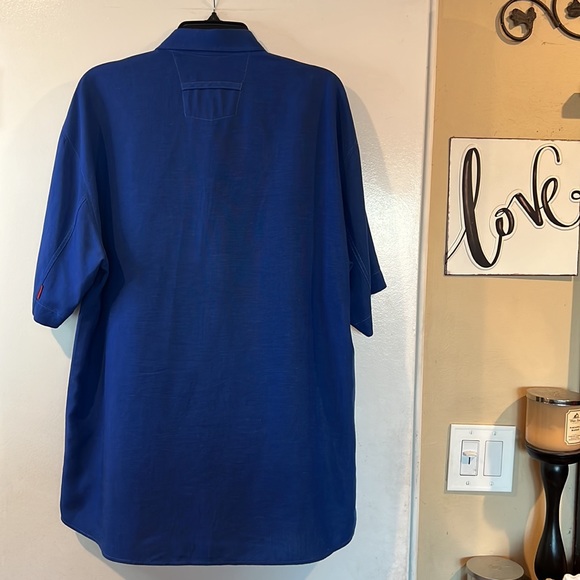 Signum Mens Tencel and Linen Button Up Short Sleeve Shirt - Picture 6 of 8